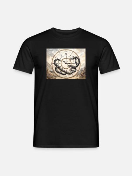 Watch Snake: Myth and Time - Men's T-Shirt - black