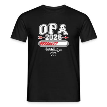 Grand-père 2026 Chargement - T-shirt homme - noir - Devant - AI Model Male 178 light (178cm)