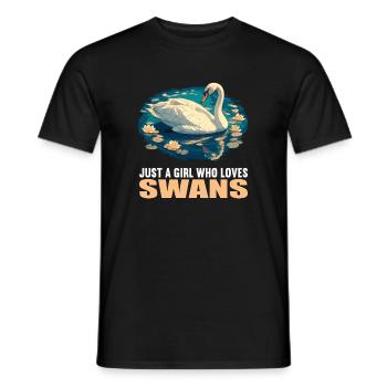 Cygnes Cygne - T-shirt homme - noir - Devant - AI Model Male 178 light (178cm)