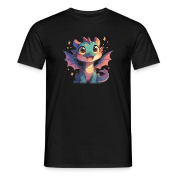 Dragon Dragon - Men's T-Shirt - black - Front - AI Model Male 178 light (178cm)