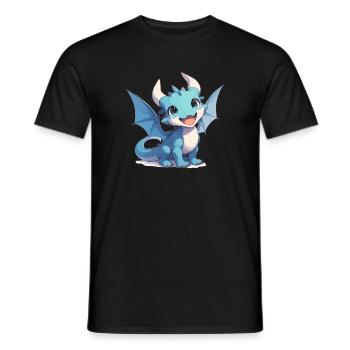 Dragon Dragon - Men's T-Shirt - black - Front - AI Model Male 178 light (178cm)