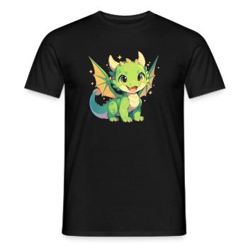 Dragon Dragon - Men's T-Shirt - black - Front - AI Model Male 178 light (178cm)