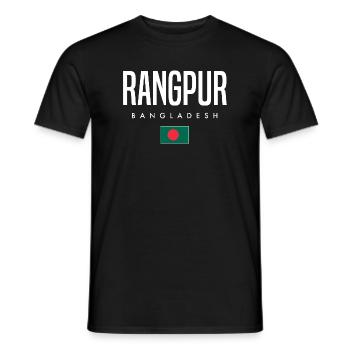 Rangpur Bangladesh - Men's T-Shirt - black - Front - AI Model Male 178 light (178cm)