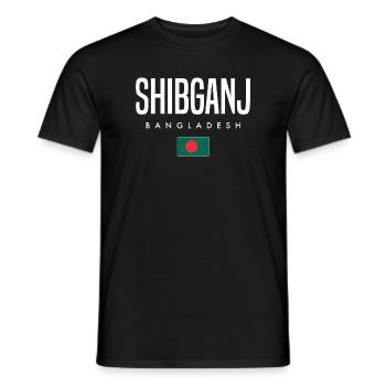 Shibganj Bangladesch - Männer T-Shirt - Schwarz - Vorne - AI Model Male 178 light (178cm)