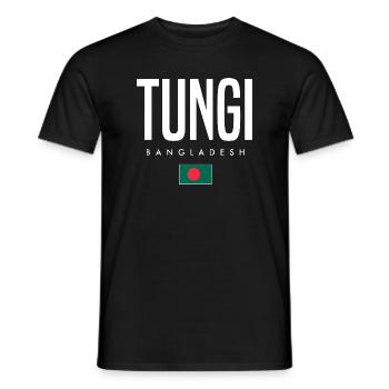 Tungi Bangladesh - Men's T-Shirt - black - Front - AI Model Male 178 light (178cm)