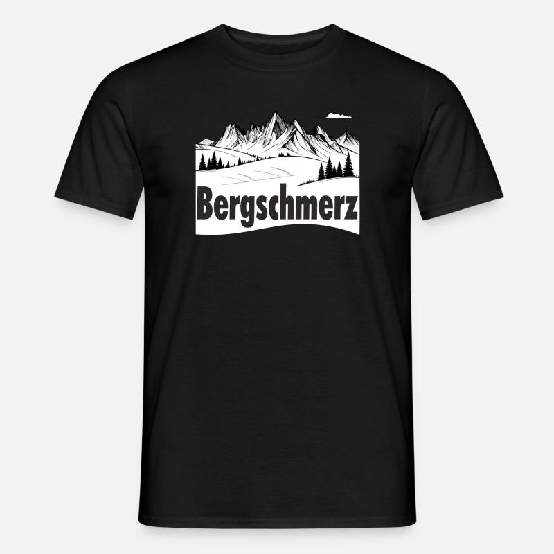 Bergschmerz - Männer T-Shirt - Schwarz