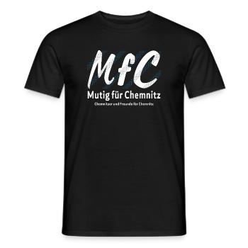 Chemnitz Courageous for Chemnitz - Men's T-Shirt - black - Front - AI Model Male 178 light (178cm)
