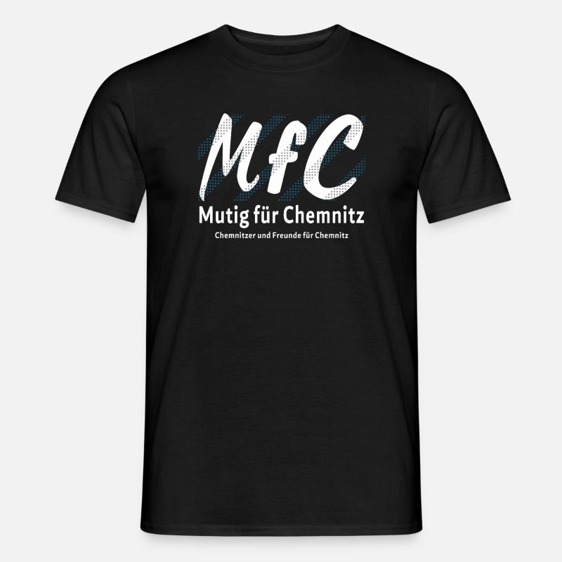 Chemnitz Courageous for Chemnitz - Men's T-Shirt - black