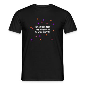 I'm not feeling down to earth enough... - Men's T-Shirt - black - Front - AI Model Male 178 light (178cm)