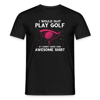 Are You Looking At My Putt Funny Golf Talk - Men's T-Shirt - black - Front - AI Model Male 178 light (178cm)