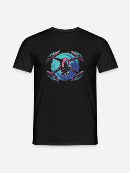 Dynamic Drone - Men's T-Shirt - black