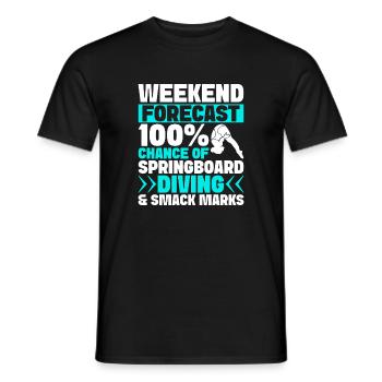 Kunstspringen Turmspringer Sprungbrett - Männer T-Shirt - Schwarz - Vorne - AI Model Male 178 light (178cm)