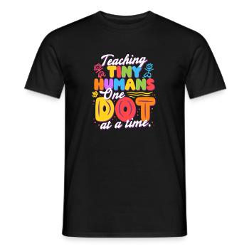 Braille Lehrer Blindenschrift - Männer T-Shirt - Schwarz - Vorne - AI Model Male 178 light (178cm)