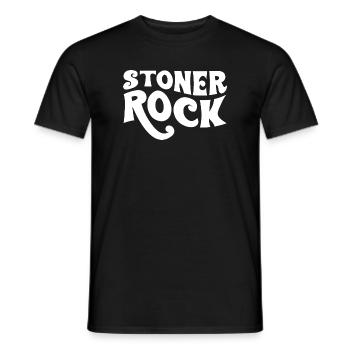 Stoner Rock Typografie-Design - Männer T-Shirt - Schwarz - Vorne - AI Model Male 178 light (178cm)