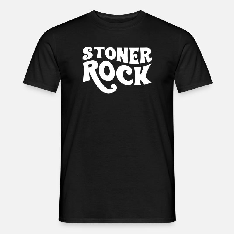 Stoner Rock Typografie-Design - Männer T-Shirt - Schwarz