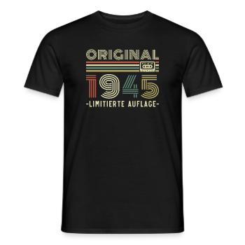 Original 1945 Jahrgang Vintage Geburtstag Retro - T-shirt homme - noir - Devant - AI Model Male 178 light (178cm)