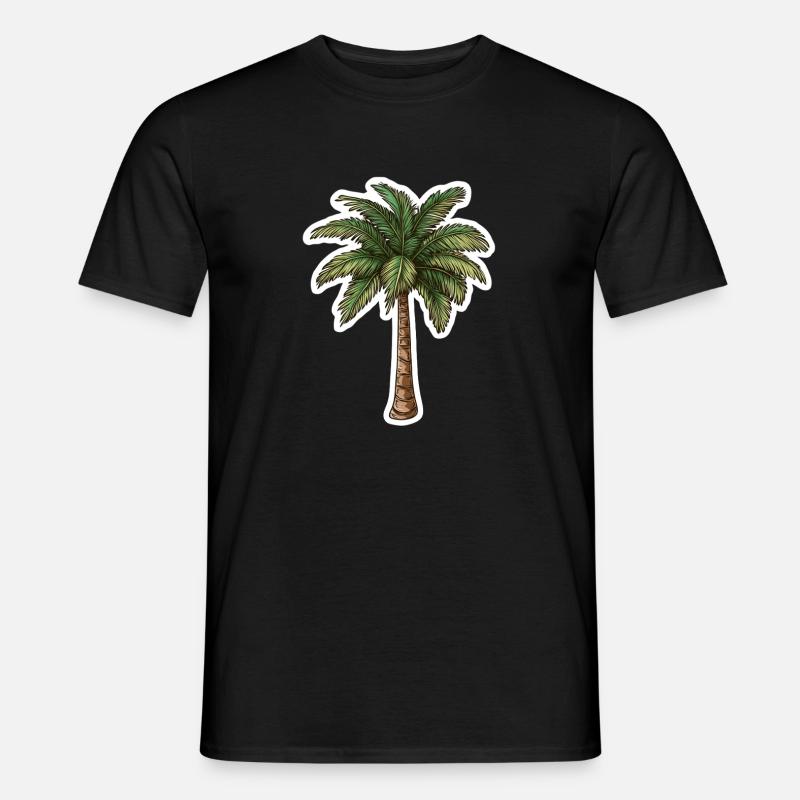 Palme - Männer T-Shirt - Schwarz