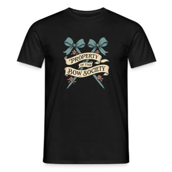 Coquette Aesthetic Bow Pattern Girly Pastel - Men's T-Shirt - black - Front - AI Model Male 178 light (178cm)