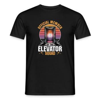 Ascenseur pour tout-petits et enfants - T-shirt homme - noir - Devant - AI Model Male 178 light (178cm)