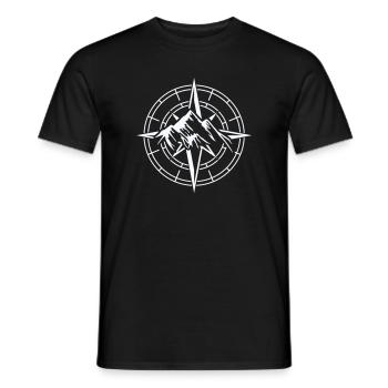 Abenteuer Kompass Design - Männer T-Shirt - Schwarz - Vorne - AI Model Male 178 light (178cm)