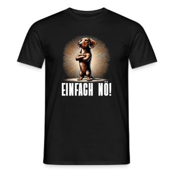 Simply Nope Dachshund Dog Dog Breed - Men's T-Shirt - black - Front - AI Model Male 178 light (178cm)