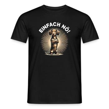 Simply Nope Dachshund Dog Dog Breed - Men's T-Shirt - black - Front - AI Model Male 178 light (178cm)