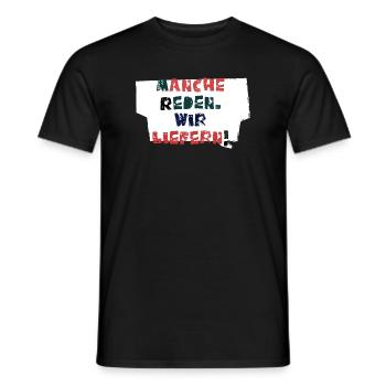 Reden & Handeln!  - Männer T-Shirt - Schwarz - Vorne - AI Model Male 178 light (178cm)