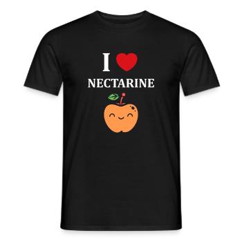 Kleidung mit Zitronen- und Nektarinenmuster - Männer T-Shirt - Schwarz - Vorne - AI Model Male 178 light (178cm)