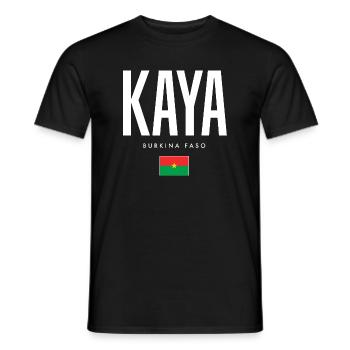 Kaya Burkina Faso - Men's T-Shirt - black - Front - AI Model Male 178 light (178cm)