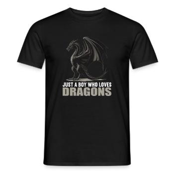 Dragon Dragon - Men's T-Shirt - black - Front - AI Model Male 178 light (178cm)