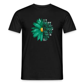 Ce n’est pas grave si la seule chose est l’haleine - T-shirt homme - noir - Devant - AI Model Male 178 light (178cm)