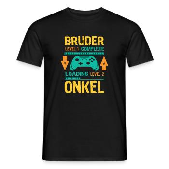 Ich Werde Onkel 2026 Laden Schwangerschaft Geburt - Männer T-Shirt - Schwarz - Vorne - AI Model Male 178 light (178cm)