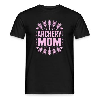 Bogenschießen Spruch Mutter Bogenschießen Geschenk - Männer T-Shirt - Schwarz - Vorne - AI Model Male 178 light (178cm)