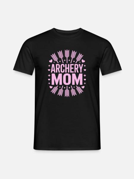 Bogenschießen Spruch Mutter Bogenschießen Geschenk - Männer T-Shirt - Schwarz