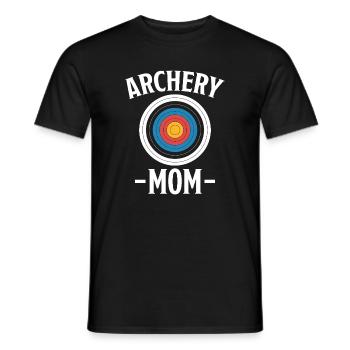 Archery Saying Mother Archery Gift - Men's T-Shirt - black - Front - AI Model Male 178 light (178cm)