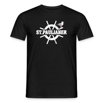 Saint-Pauliens - T-shirt homme - noir - Devant - AI Model Male 178 light (178cm)