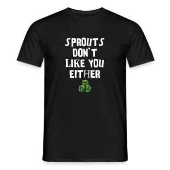 Humorvolles Sprossen Zitat T-Shirt Design - Männer T-Shirt - Schwarz - Vorne - AI Model Male 178 light (178cm)