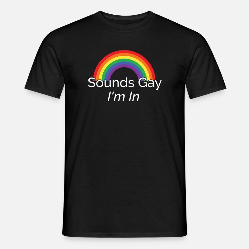 Lebendiges Regenbogen-Pride-Design - Männer T-Shirt - Schwarz