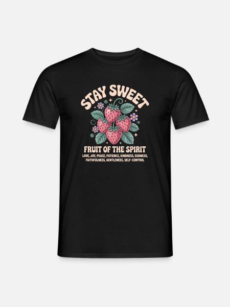 Stay Sweet Fruit of the Spirit - T-shirt homme - noir