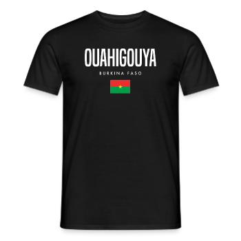 Ouahigouya Burkina Faso - Men's T-Shirt - black - Front - AI Model Male 178 light (178cm)