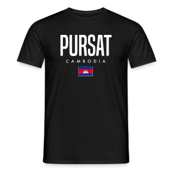 Pursat Cambodge Khmer - T-shirt homme - noir - Devant - AI Model Male 178 light (178cm)