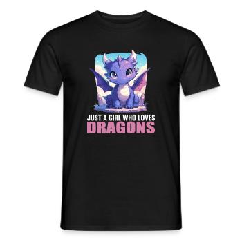 Dragon Dragon - Men's T-Shirt - black - Front - AI Model Male 178 light (178cm)
