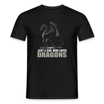 Dragon Dragon - Men's T-Shirt - black - Front - AI Model Male 178 light (178cm)