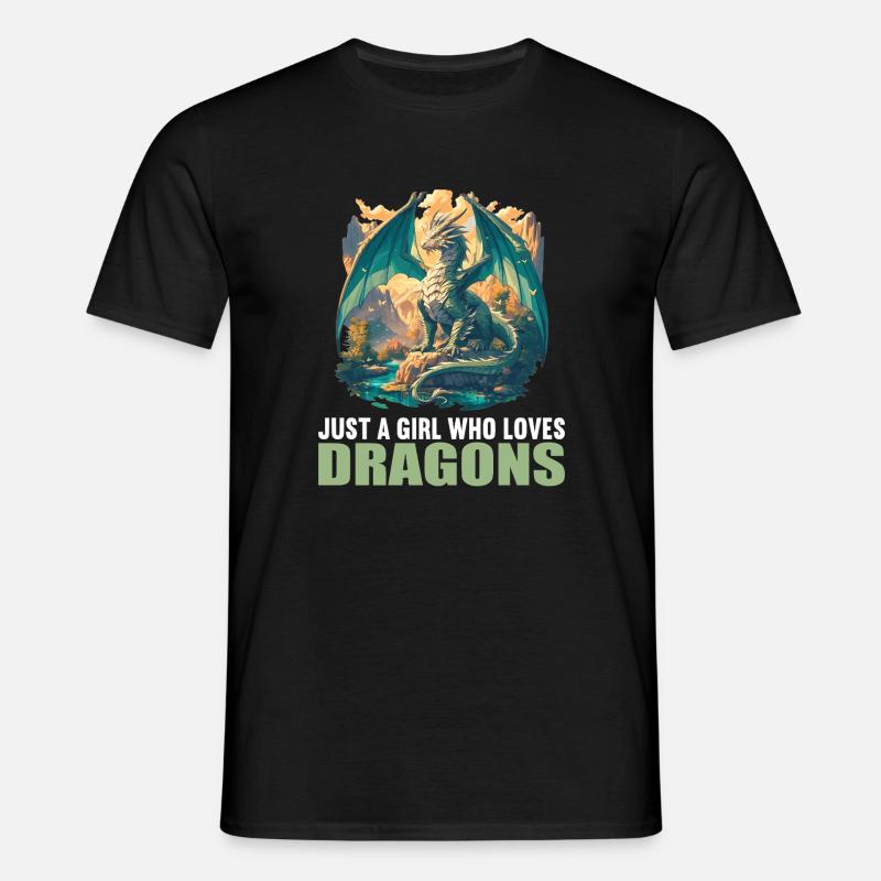 Drage drage - T-shirt til herrer - sort