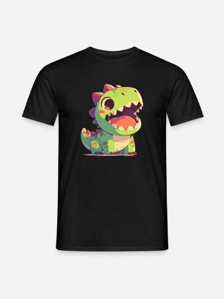 Dino Dinosaur Dinosaur - Men's T-Shirt - black