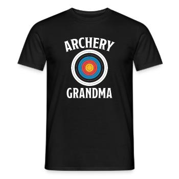 Bogenschießen Spruch Oma Bogenschießen Geschenk - Männer T-Shirt - Schwarz - Vorne - AI Model Male 178 light (178cm)