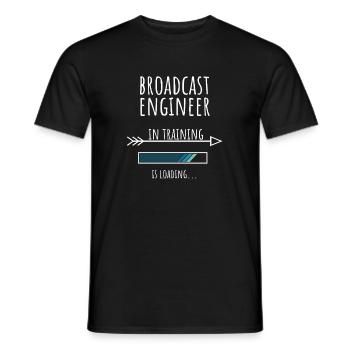 Engineer Gift Profession Training Broadcasting Technology - Men's T-Shirt - black - Front - AI Model Male 178 light (178cm)