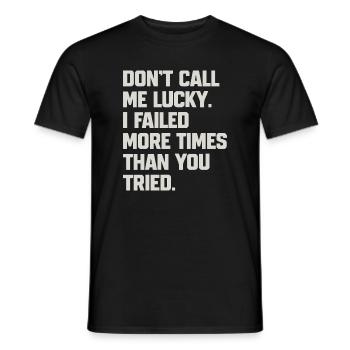 Humorvolles Zitat für Vertraute - Männer T-Shirt - Schwarz - Vorne - AI Model Male 178 light (178cm)