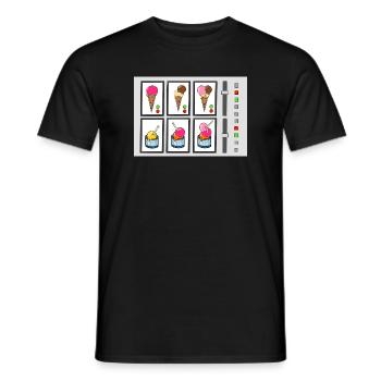 Eiscreme-Maschine - Men's T-Shirt - black - Front - AI Model Male 178 light (178cm)