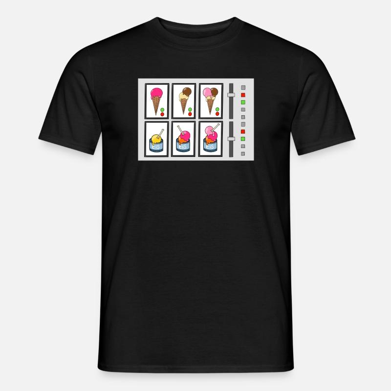 Eiscreme-Maschine - Männer T-Shirt - Schwarz